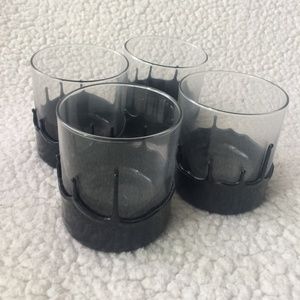 Manready Mercantile Dripping Wax Glass Tumblers (4pc)